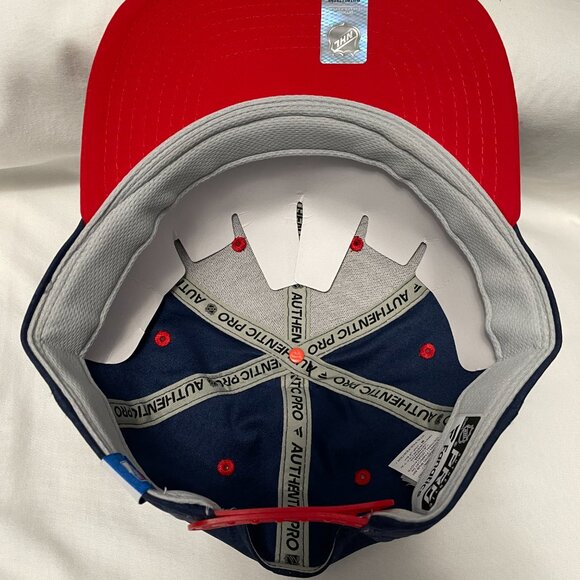 New York Rangers Fanatics Pro Rink Snapback Hat Mens One Size Blue Red - Picture 3 of 4